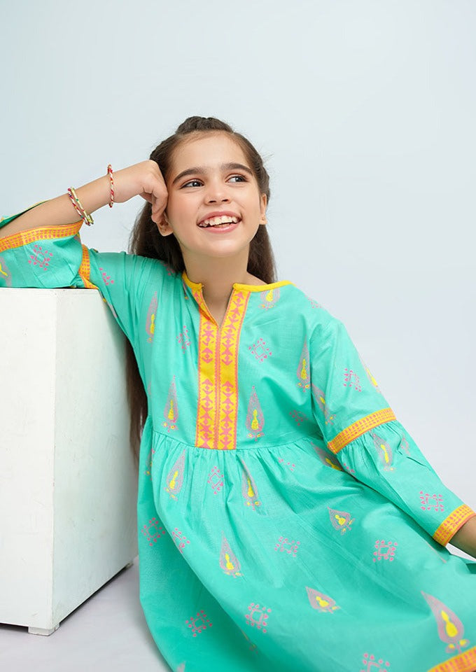 Sea Green - Girl's Kurta