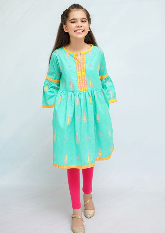 Sea Green - Girl's Kurta