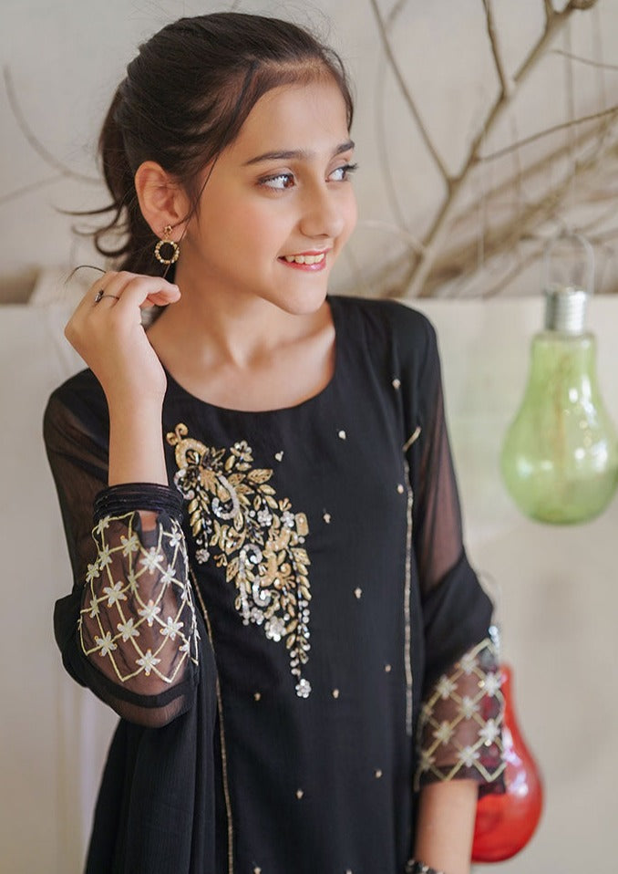Black - Girl's Dress