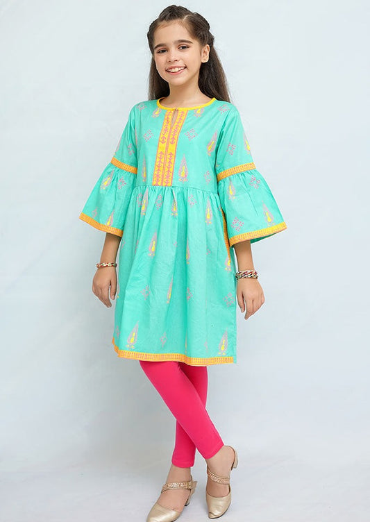 Sea Green - Girl's Kurta