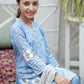 Blue- Girl's Dress