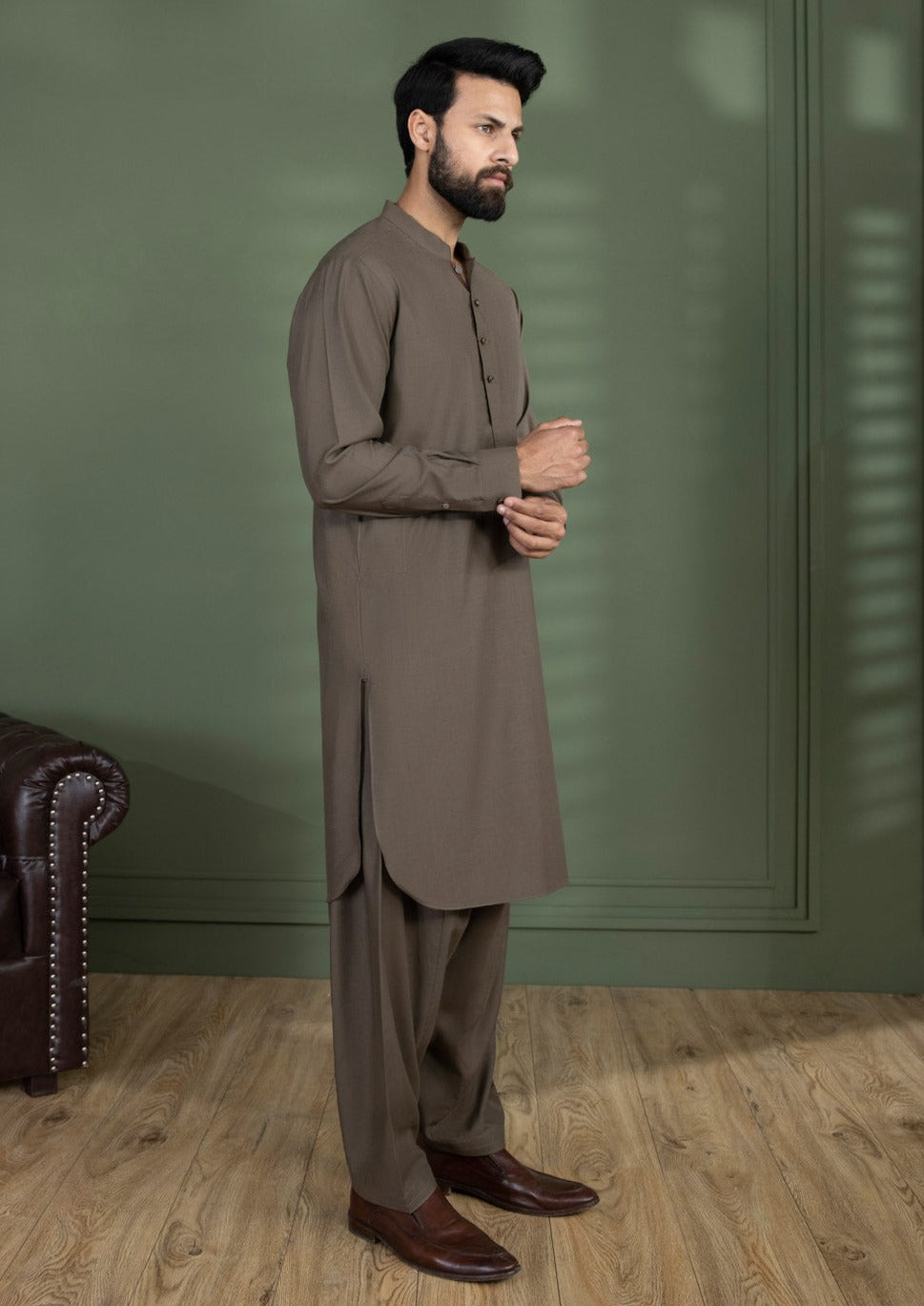 Rust - Men's Kurta Shalwar