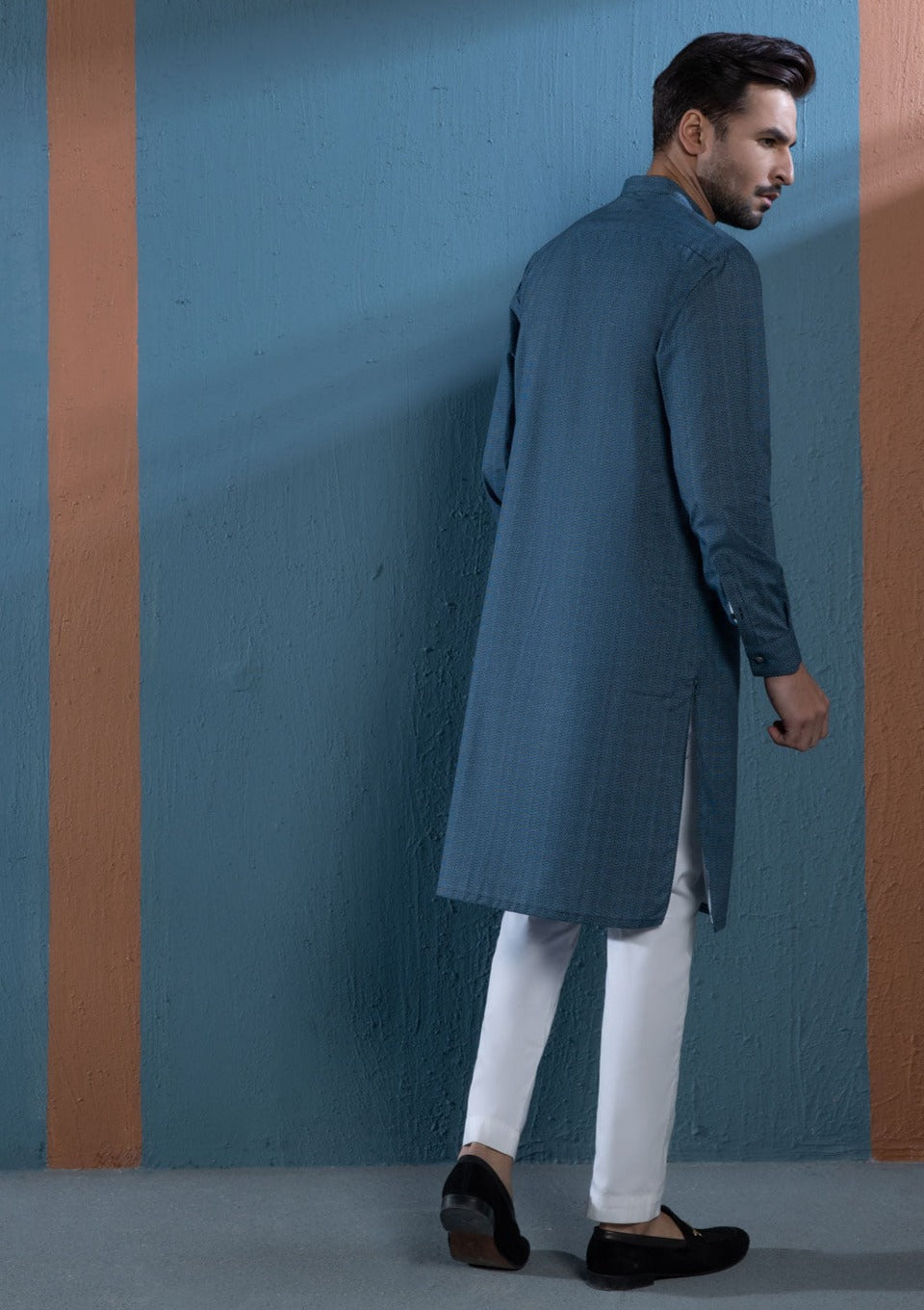 Blue - Men's Kurta