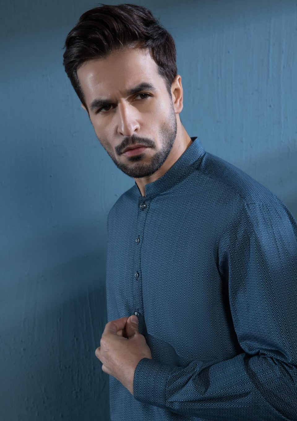 Blue - Men's Kurta