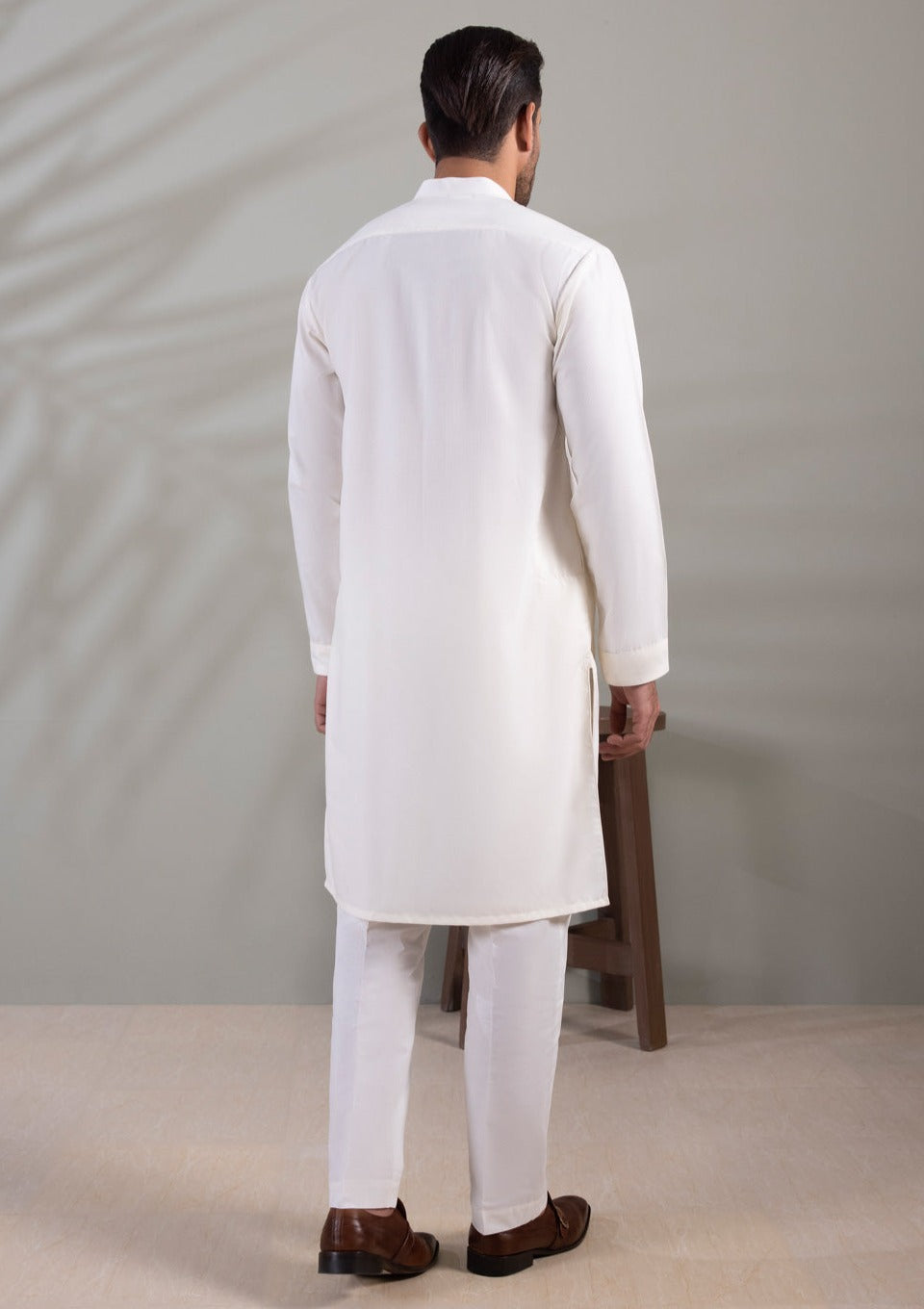 Cream - Men's Kurta