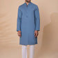 Greyish Blue - Men's Kurta