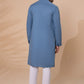 Greyish Blue - Men's Kurta