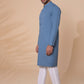 Greyish Blue - Men's Kurta