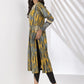 Black & Yellow : Embroidered Kurta