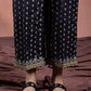 Black - Women's Raw Silk Culottes