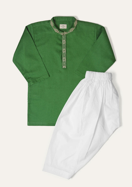 Green -  Infant Boys Kurta Shalwar