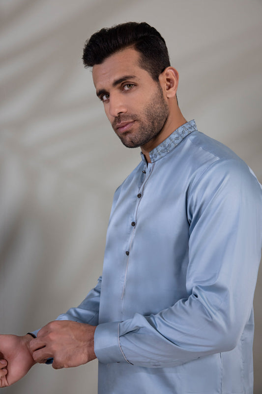 Light Blue - Men's Kurta