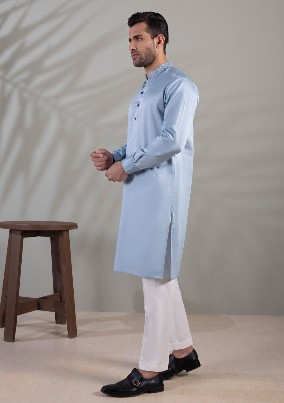 Light Blue - Men's Kurta