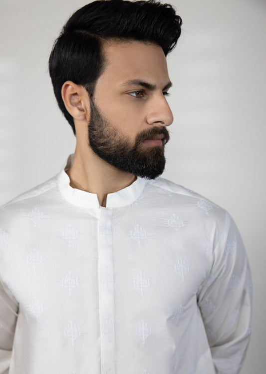 White - Men's Kurta