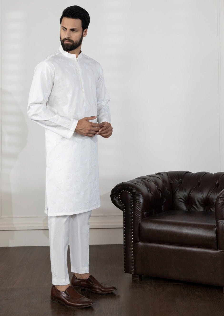 White - Men's Kurta