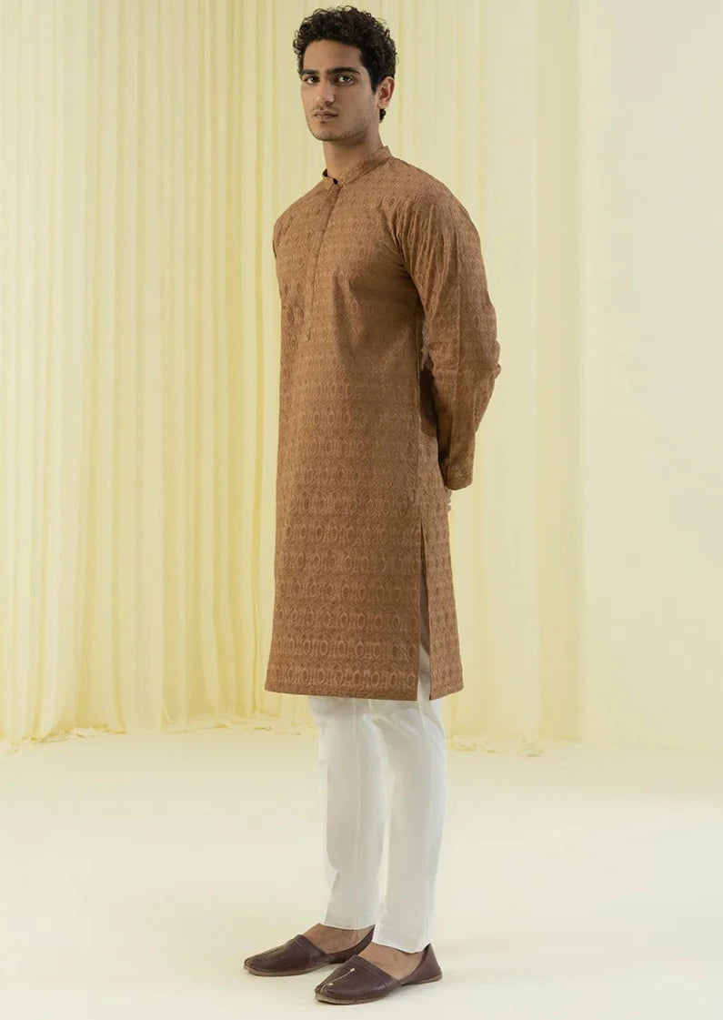 Rust Brown - Men's Kurta