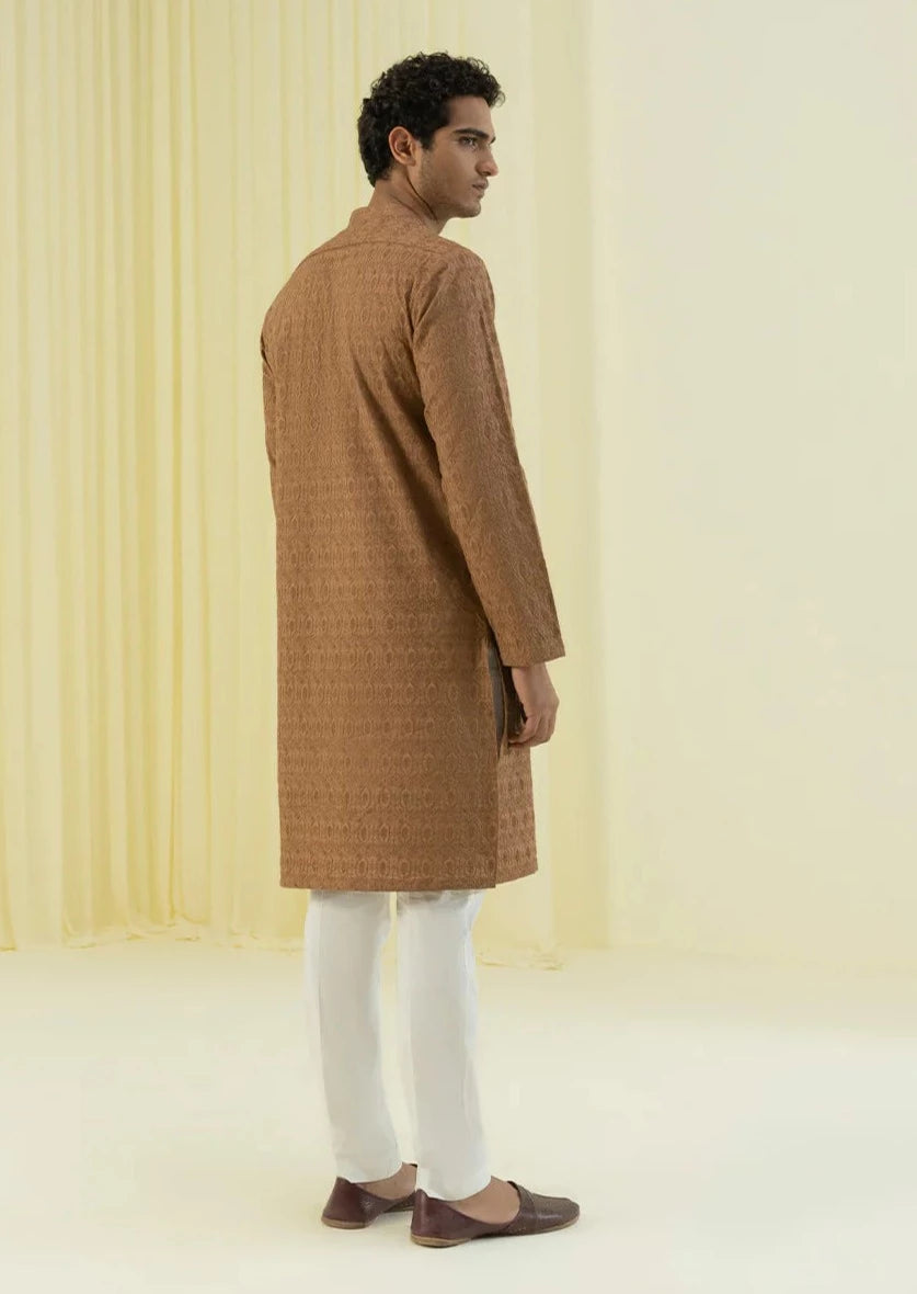 Rust Brown - Men's Kurta