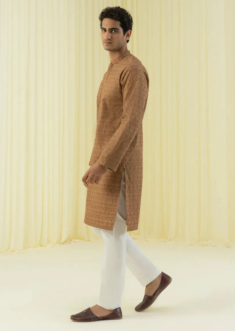 Rust Brown - Men's Kurta