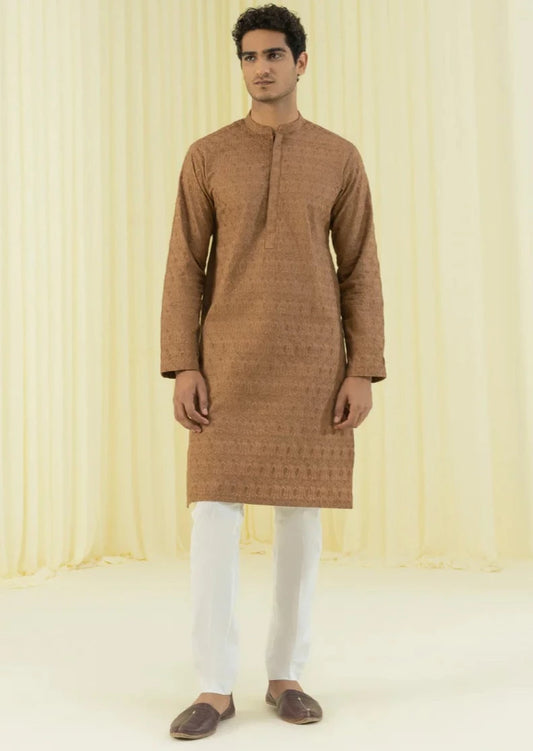 Rust Brown - Men's Kurta
