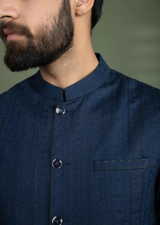 Navy Blue - Men's Waistcoat