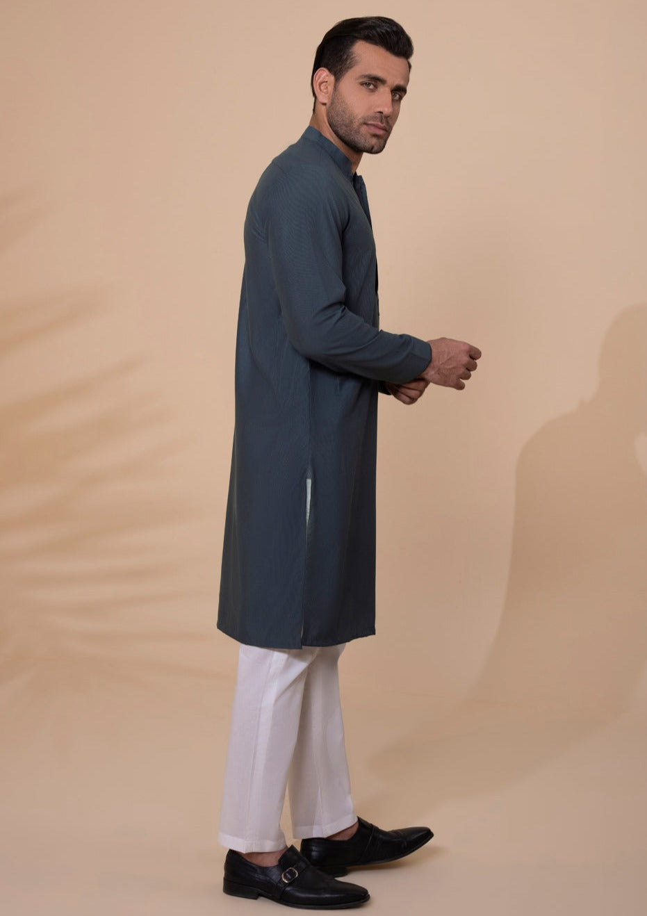 Grey - Men's Kurta