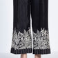 Black -Women's Rawsilk Culottes