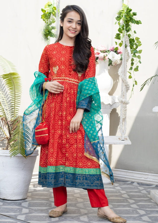 Red - Girl's Dress