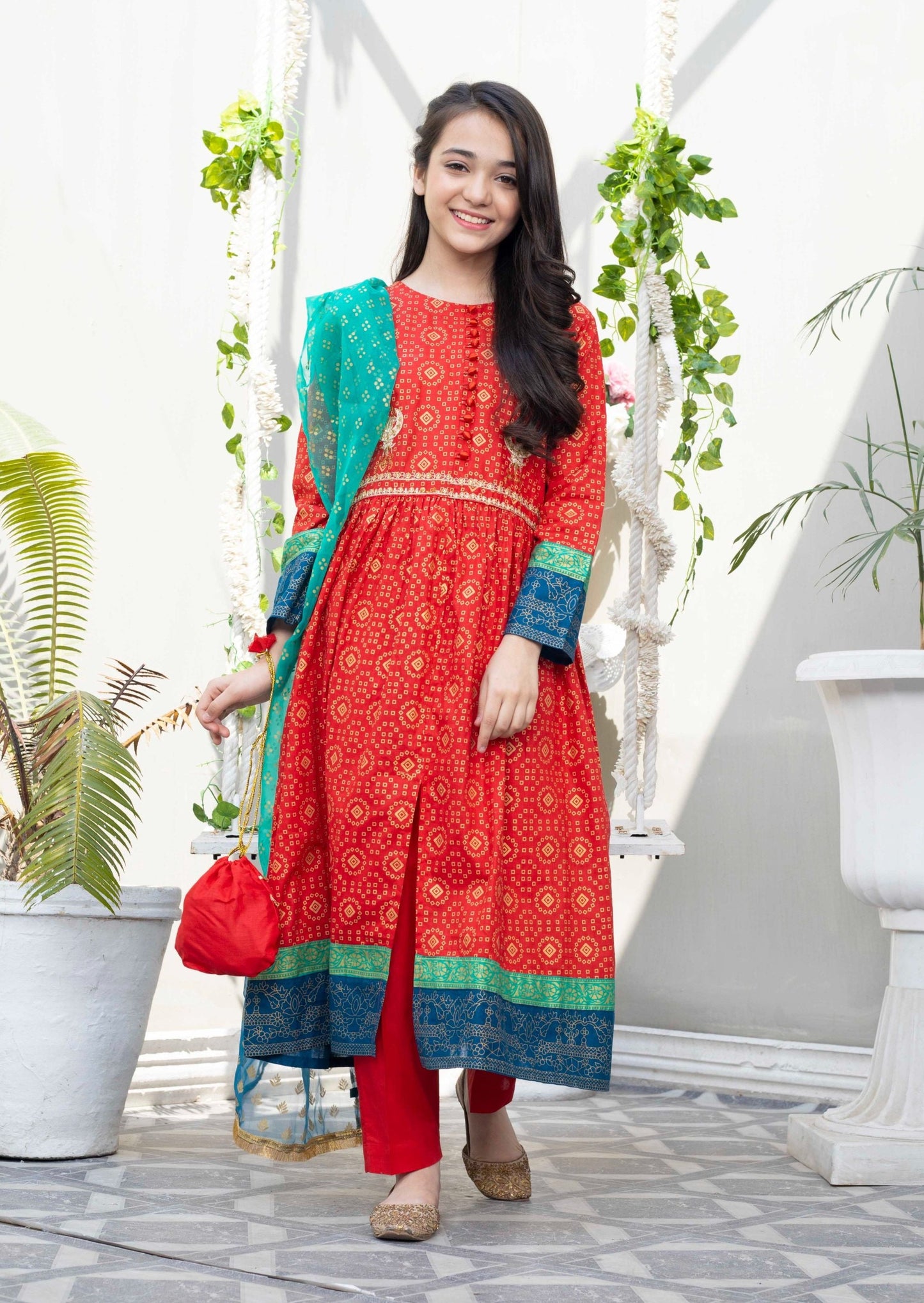 Red - Girl's Dress
