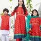 Red -  Boy's Kameez, Shalwar & Waistcoat
