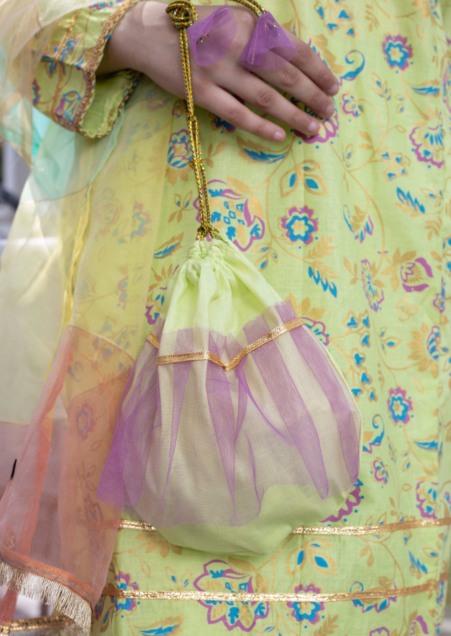 Lemon Green - Girl's Dress