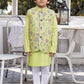 Lemon Green : Boy's Kameez, Shalwar & Waistcoat