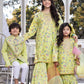 Lemon Green : Boy's Kameez, Shalwar & Waistcoat