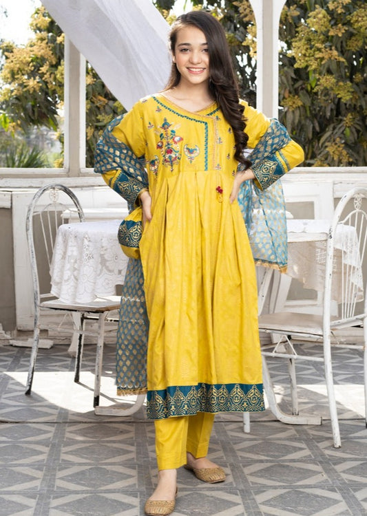 Lemon Yellow - Girl's Dress
