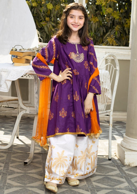 Purple - Girl's Dress