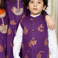 Purple -  Boy's Kameez, Shalwar & Waistcoat