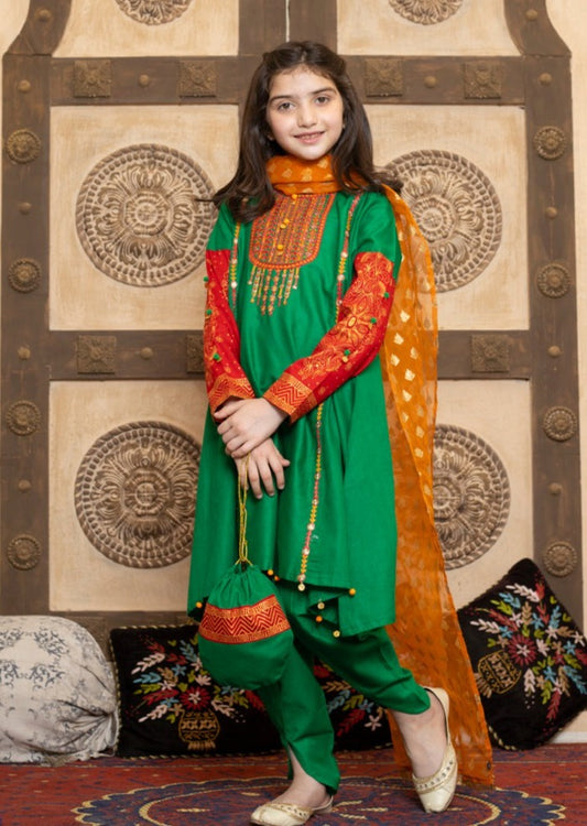 Green - Girl's Dress