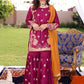 Magenta - Women's Gharara Dress