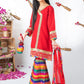 Red - Girl's Gharara Dress