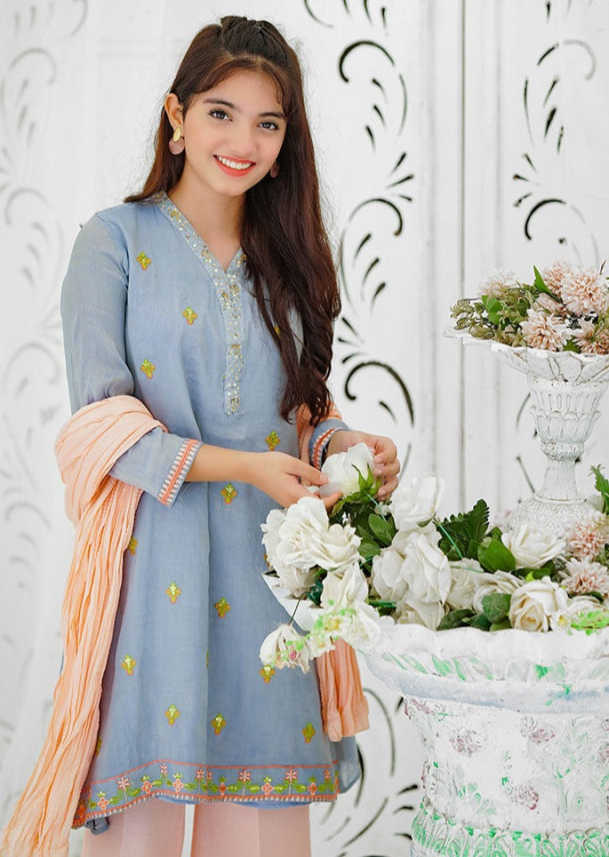 Blue - Girl's Dress
