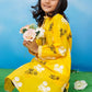 Yellow - Girl's Kurta