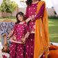 Magenta - Women's Gharara Dress