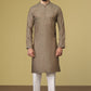Multi Beige - Men's Kurta