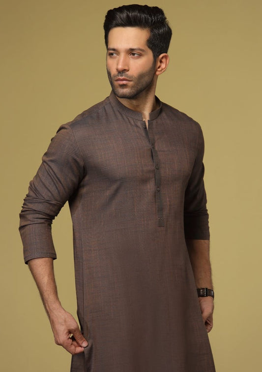 Brown - Men's Kurta