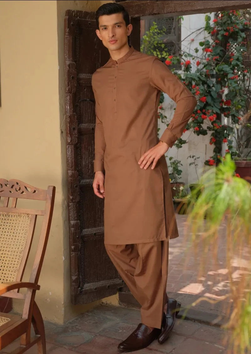 Rust - Men's Kameez Shalwar