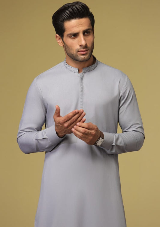 Grey - Men's Kameez Shalwar