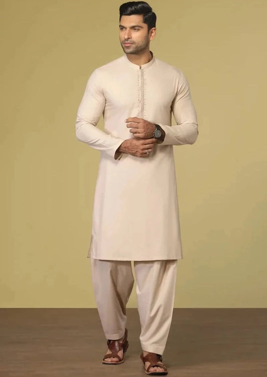 Fawn - Men's Kameez Shalwar