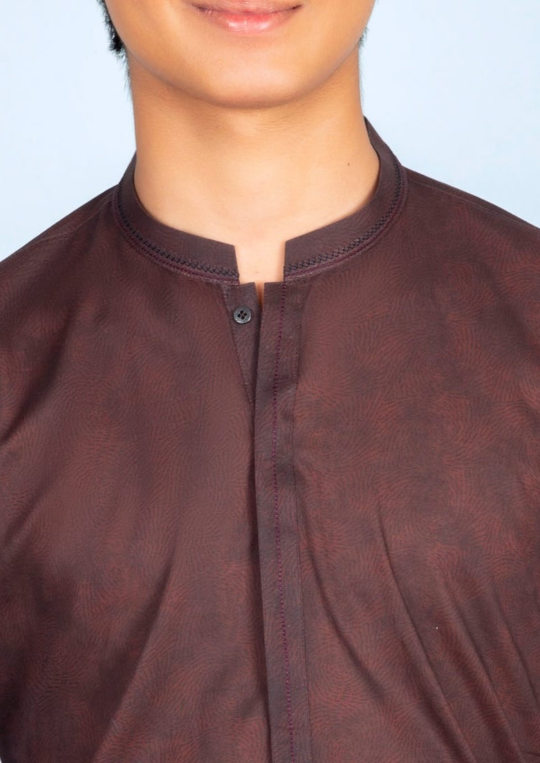 Maroon - Teen Boys Kurta