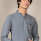 Bluish Grey - Teen Boy's Kameez & Shalwar
