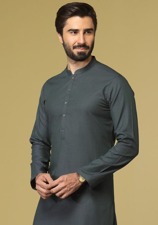 Dull Green - Men's Kurta
