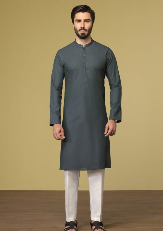 Dull Green - Men's Kurta